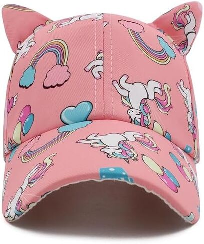 Stylish Kids Baseball Caps for Girls, 6 to 14 Years Old Coral, coral, One Size in Saudi Arabia