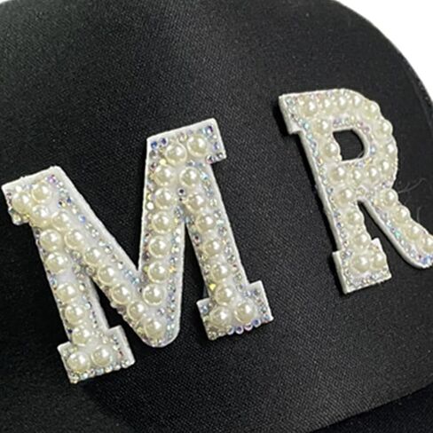 Pearl Bridal Hat Baseball Cap Bridal Wedding Bride Groom Hat for Newlywed Couples Bridal Party in Kuwait