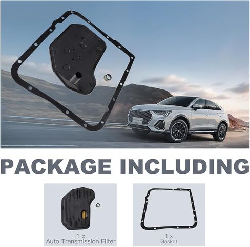 طقم فلتر ناقل الحركة وحشية وعاء الزيت متوافق مع Chevy Silverado 1500 2500 HD 3500، GMC Sierra 1500 Classic، Yukon، Savana، Cadillac Escalade، فلتر ناقل الحركة الأوتوماتيكي يناسب 58847 in Kuwait