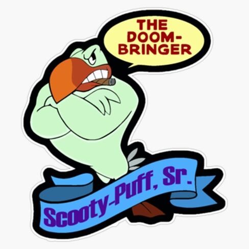 MAGNET Scooty-Puff Sr Magnetic Vinyl Sticker Decal Magnet 5" in Saudi Arabia