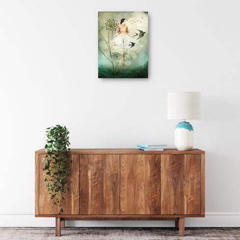 Fine Art Canvas Flyby Canvas Wall Decor by Artist Catrin Welz-Stein for Living Room, Bedroom, Bathroom, Kitchen, Office, Bar, Dining & Guest Room - Ready to Hang - 12 in x 16 in in Saudi Arabia
