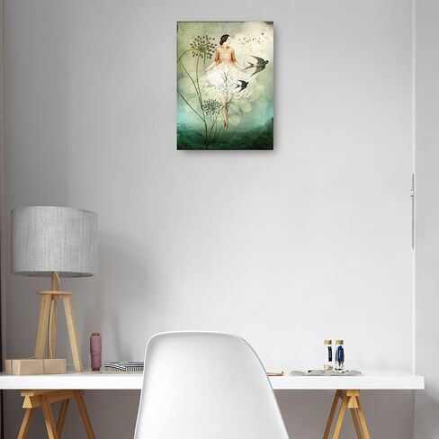 Fine Art Canvas Flyby Canvas Wall Decor by Artist Catrin Welz-Stein for Living Room, Bedroom, Bathroom, Kitchen, Office, Bar, Dining & Guest Room - Ready to Hang - 12 in x 16 in in Saudi Arabia
