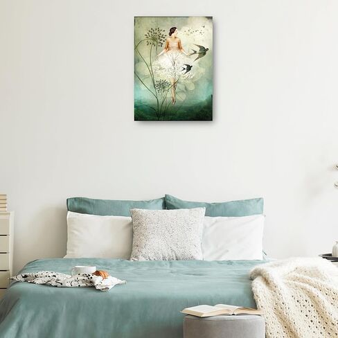 Fine Art Canvas Flyby Canvas Wall Decor by Artist Catrin Welz-Stein for Living Room, Bedroom, Bathroom, Kitchen, Office, Bar, Dining & Guest Room - Ready to Hang - 12 in x 16 in in Saudi Arabia