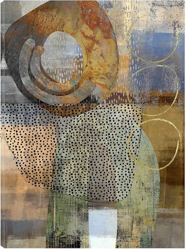 Fine Art Canvas Tipping Point Abstract Canvas Wall Decor by Artist Nikki Chu for Living Room, Bedroom, Bathroom, Kitchen, Office, Bar, Dining & Guest Room - Ready to Hang - 24 in x 32 in in Saudi Arabia