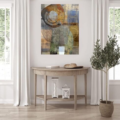 Fine Art Canvas Tipping Point Abstract Canvas Wall Decor by Artist Nikki Chu for Living Room, Bedroom, Bathroom, Kitchen, Office, Bar, Dining & Guest Room - Ready to Hang - 24 in x 32 in in Saudi Arabia