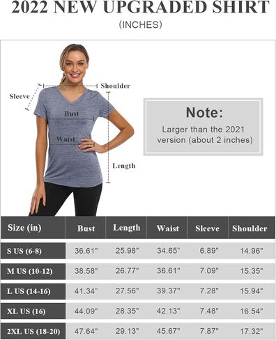 Women's V Neck Workout T-Shirt Short Sleeve Moisture Wicking Tee with Pocket Running Yoga Athletic Shirt Sportswear in Saudi Arabia