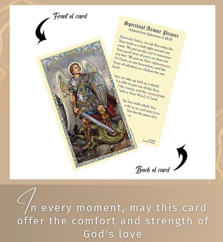 سوار Trendzeen Saint Michael - سوار St Michael قابل للتعديل للرجال، إكسسوار مموه، بطاقة صلاة St Michael مغلفة، حقيبة موسلين - مجموعة أساور Paracord Archangel Michael - إجمالي 3 عناصر in Saudi Arabia