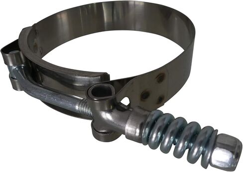 T-BOLT HOSE CLAMP SPRING LOADED CONSTANT TENSION .75 بوصة (19 ملم) عرض، 2.9 بوصة (73 ملم) - 3.2 بوصة (81 ملم) DIA. توربو عالي الضغط #304 SS 4 Clamps TECH TEAM in Saudi Arabia