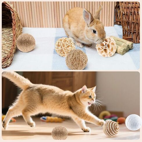 12 Pcs Decorative Balls for Bowls, Assorted Bowl Fillers Vase Fillers for Centerpieces, Natural Rattan Wicker Jute Decorative Balls for Home Garden Wedding Party Table Decor in Saudi Arabia