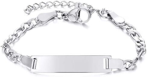 Goo Design Sterling Silver Baby Name Bracelet, Personalized Adjustable Chain, Customized Jewelry Gift for Women in Saudi Arabia