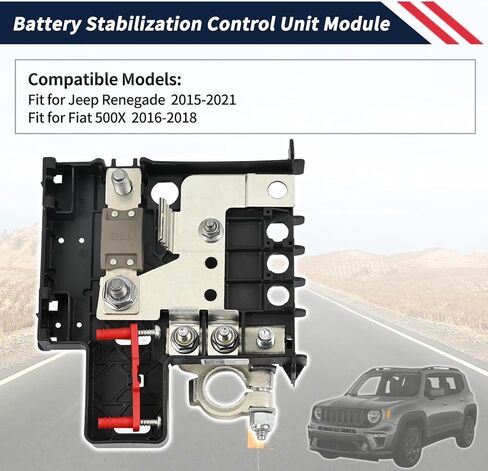 68256605AA Battery Stabilization Control Unit Module Fit for Jeep Renegade 2015 2016 2017 2018 2019 2020 2021; for Fiat 500X 2016 2017 2018 i4 engine Battery Control Unit Accessories in Saudi Arabia