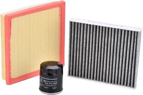 72880FL00A 16546AA16A 15208AA21A Cabin Engine Air Filter & Oil Filter Kit Compatible with Subaru 19-26 Ascent 2.4L/18-22 Crosstrek 2.0L/21-22 Crosstrek 2.5L in Saudi Arabia
