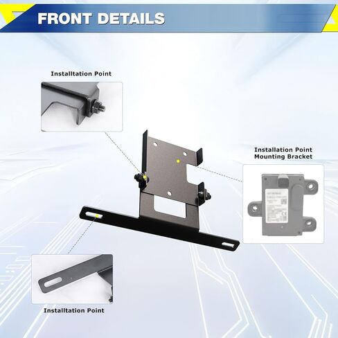 AUTOWIKI Acc Module Relocation Bracket for Ford Ranger 2019 2020 2021 2022 2023 Adaptive Cruise Control Sensor Bracket for 19-23 Ford Ranger, Black 1pcs in Saudi Arabia
