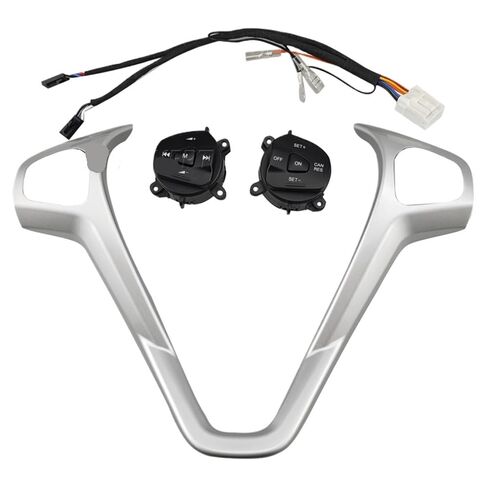 Steering Wheel Mounted Cruise Control Switch Butto Multi Function Steering Wheel Audio Cruise Control Buttons/Fit for Ford Fiesta MK7 MK8 Ecosport 2013 Wth Backlight Button Switch(Low) in Saudi Arabia