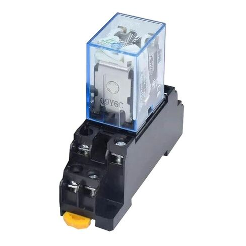 LY2NJ HH62P Electromagnetic Relay with PTF08A Base, 10A 8PIN DPDT Coil, AC Power, Multiple Voltage Options, Epoxy Protection, CE Certified (220V) in Saudi Arabia