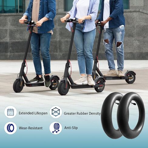 أنبوب داخلي لإطار السكوتر 10 × 2.5، أنابيب داخلية بديلة 10 × 2.50، استبدال الإطارات 10 بوصة، لـ Nanrobot D4 Plus D6+ Gotrax Gmax Ultra Mantis 10 Pro SE Zero 10X VSETT Scooter (عبوتان) in Saudi Arabia