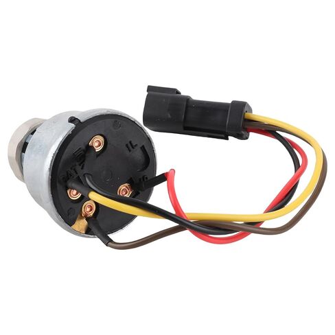 Ignition Switch High Sensitivity 2 Keys for CAT 906H 906H2 906K 906M Wheel Loader, Aluminium Alloy Excavator Ignition Switch for Backhoe Loader, Durable Material in Kuwait