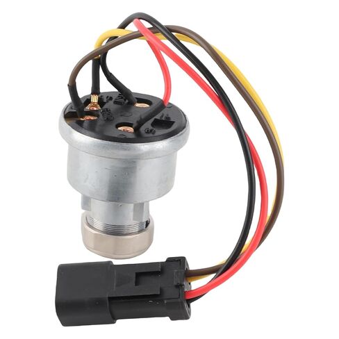 Ignition Switch High Sensitivity 2 Keys for CAT 906H 906H2 906K 906M Wheel Loader, Aluminium Alloy Excavator Ignition Switch for Backhoe Loader, Durable Material in Kuwait