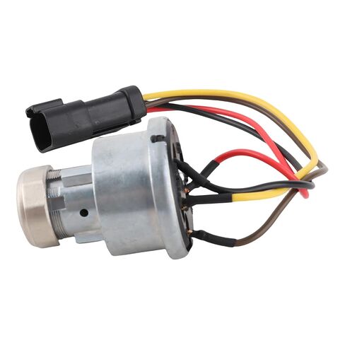 Ignition Switch High Sensitivity 2 Keys for CAT 906H 906H2 906K 906M Wheel Loader, Aluminium Alloy Excavator Ignition Switch for Backhoe Loader, Durable Material in Kuwait
