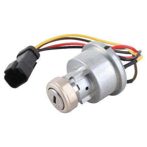 Ignition Switch High Sensitivity 2 Keys for CAT 906H 906H2 906K 906M Wheel Loader, Aluminium Alloy Excavator Ignition Switch for Backhoe Loader, Durable Material in Kuwait