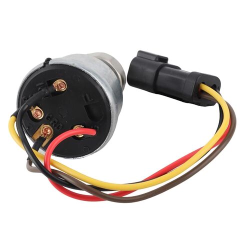 Ignition Switch High Sensitivity 2 Keys for CAT 906H 906H2 906K 906M Wheel Loader, Aluminium Alloy Excavator Ignition Switch for Backhoe Loader, Durable Material in Kuwait