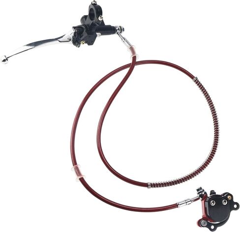 180mm/7.08'' Mini Bike Hydraulic Disc Brake Kit Brake Disc Rotor Master Cylinder Caliper Pads Assembly Parts for Baja DB30 Doodle Bug Blitz Dirt Bug Racer 97cc 79cc Predator 2.8hp Engine in Kuwait