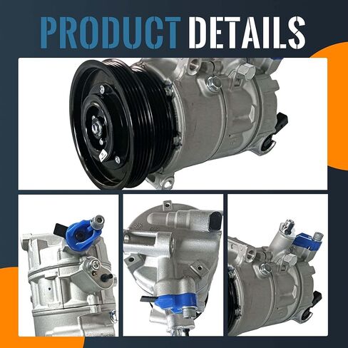 CO 4574JC 97567 A/C Air Conditioner AC Compressor W/Clutch Fits 2006-2014 VW Beetle,2010 Cabrio,2010-2014 Golf,2005-2014 Jetta,2012-2014 VW Passat, 2008 VW R32, 2006-2009 Rabbit ONLY 2.5L in Saudi Arabia