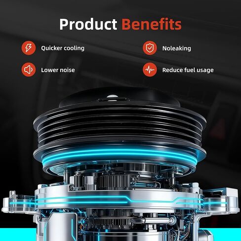 CO 29134C New Air Conditioner AC Compressor Compatible with Chevy Silverado 1500 2014-2019, Compatible with GMC Sierra 1500 2014-2019, Compatible with Chevy Suburban/Tahoe/GMC Yukon XL 2015-2020 in Kuwait