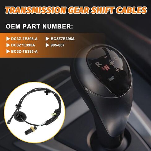 DC3Z7E395A Automatic Transmission Shift Cable Fit for Ford F-250 F-350 F-450 F-550 Super Duty 2011-2016, Gear Shifter Cable Replace 905-667 DC3Z-7E395-A BC3P7E395AB in Kuwait