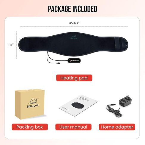 وسادة تسخين سنايلاكس لتخفيف آلام الظهر، مؤهلة من FSA HSA، وسادات تسخين كهربائية للتشنجات، الرقبة مع إيقاف تلقائي و6 مستويات للحرارة، قابلة للغسل في الغسالة، هدايا للنساء والرجال، أحمر in Kuwait