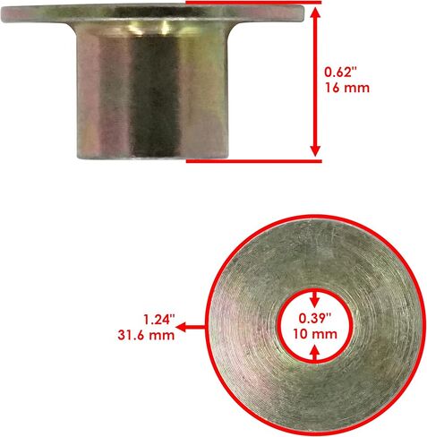 Caltric 5136102 Rear Knuckle Lower Left & Right Bushing Compatible with Polaris RZR S 4 800 2008-2014 / RZR S 900 2015 / Sportsman X2 500 2008-2013 / X2 700 2008 / X2 800 2008-2009 in Saudi Arabia
