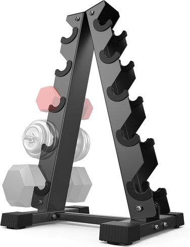 AKYEN Dumbbell Rack Stand Only, Weight Rack for Dumbbells Compact A-Frame Home Gym Space Saver (150/480/570/800 LBS Weight Capacity, 2022 New Version) in Kuwait
