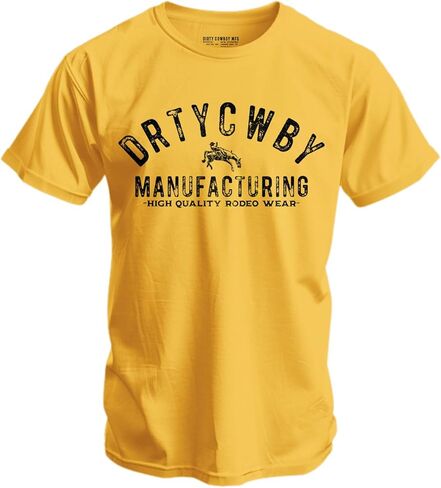 Combat Iron Men's Graphic T-Shirt | Original Dirty Cowboy | Cotton-Poly Blend | Athletic Fit, Tagless Comfort in Saudi Arabia