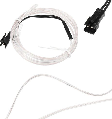 X AUTOHAUX 1 Meter/3ft Neon EL Wire String Strip White Cold Light Glow String Strip for Car Interior Decoration in Saudi Arabia