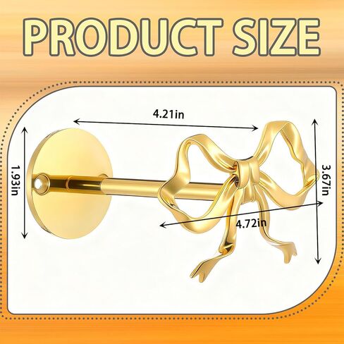 2 حزمة من حوامل ستائر القوس المعدنية، ستائر على شكل فيونكة ذهبية كبيرة مثبتة على الحائط، خطافات نافذة أنيقة للستائر، حوامل شديدة التحمل لغرفة المعيشة وغرفة النوم والمكتب وديكور المنزل in Kuwait