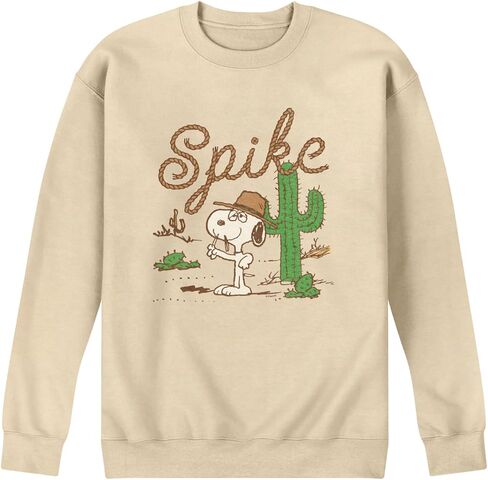 Peanuts - Spike Desert - Men's Long Sleeve Crew Fleece Sweatshirt in Saudi Arabia