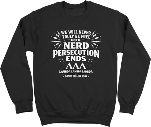 Donkey Tees Nerd Persecution Must End - Tri Lambda Adams College 84 - Revenge of the Nerds Fandom - Sweatshirt in Kuwait