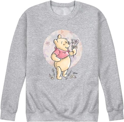 Disney Winnie the Pooh - Floral Circle Pooh - Men's Crew Fleece Sweatshirt in Saudi Arabia