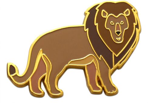 مجموعة Novel Merk Lion - دبوس طية صدر السترة ودبوس قبعة وربطة عنق على شكل حيوانات سفاري - مع حقيبة ظهر 3 قطع in Saudi Arabia