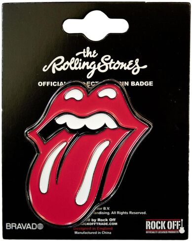 The Rolling Stones Classic Tongue Large Pin Badge Size One Size in Saudi Arabia