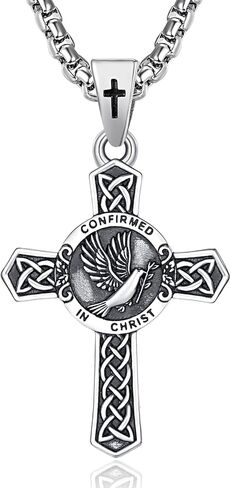Confirmation Gifts Sterling Silver Confirmed in Christ Religious Catholic Jewerly in Saudi Arabia