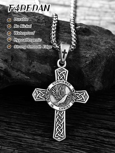 Confirmation Gifts Sterling Silver Confirmed in Christ Religious Catholic Jewerly in Saudi Arabia