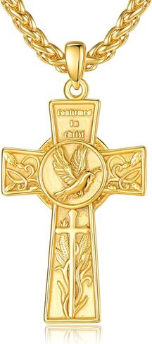 Confirmation Gifts Sterling Silver Confirmed in Christ Religious Catholic Jewerly in Saudi Arabia