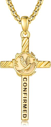 Confirmation Gifts Sterling Silver Confirmed in Christ Religious Catholic Jewerly in Saudi Arabia