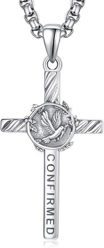 Confirmation Gifts Sterling Silver Confirmed in Christ Religious Catholic Jewerly in Saudi Arabia