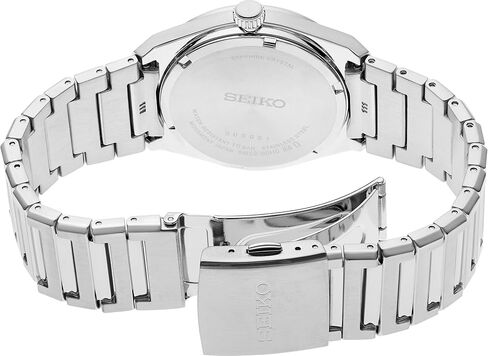 SEIKO Men's Blue Dial Silver Stainless Steel Band Classic Analog Quartz Watch in Saudi Arabia