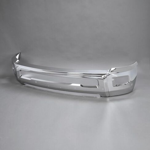 Front Bumper Face Bar 3Pcs Compatible with 2010 Dodge Ram 2500 3500 & 2011-2018 Ram 2500 3500 W/Fog Lamp & Park Sensor Holes Replace 68260085AA CH1002405 Steel Chrome Silvery in Saudi Arabia