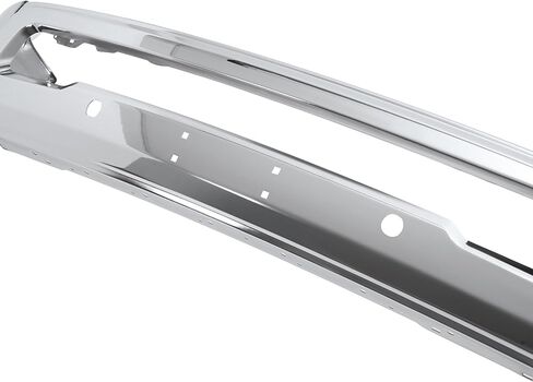 Front Bumper Face Bar 3Pcs Compatible with 2010 Dodge Ram 2500 3500 & 2011-2018 Ram 2500 3500 W/Fog Lamp & Park Sensor Holes Replace 68260085AA CH1002405 Steel Chrome Silvery in Saudi Arabia