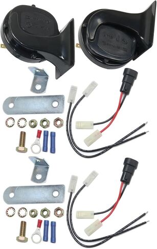 Replacement Horn Pair Driver and Passenger Compatible with Chevrolet Silverado 1500, Silverado 2500 HD, Silverado 3500, Tahoe, Suburban, Express V8 Gas (Select 2001-2002 Models) in Saudi Arabia