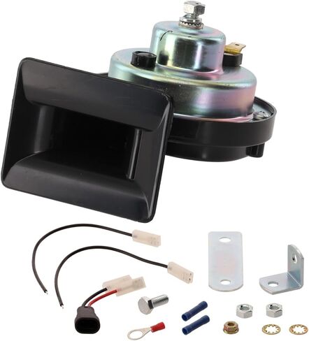 Replacement Horn Pair Driver and Passenger Compatible with Chevrolet Silverado 1500, Silverado 2500 HD, Silverado 3500, Tahoe, Suburban, Express V8 Gas (Select 2001-2002 Models) in Saudi Arabia